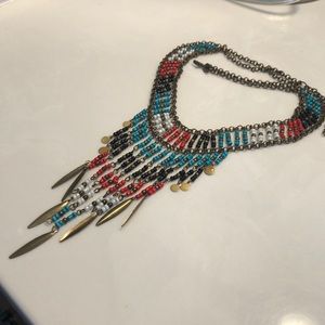 Turquoise Indian tribal necklace